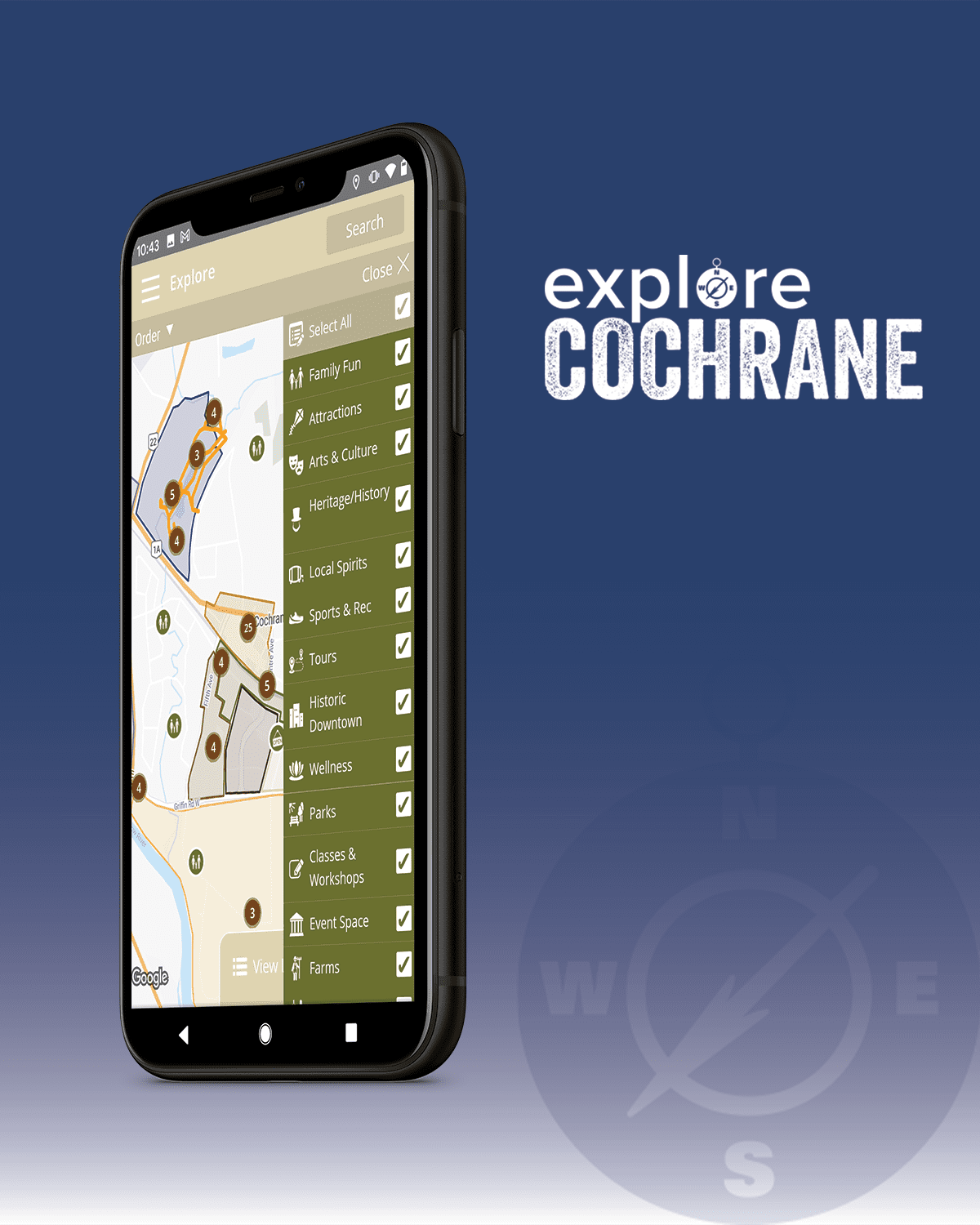 Cochrane Tourism App Poster