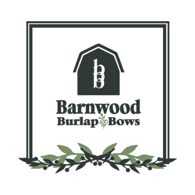 Barnwood, Burlap & Bows Logo